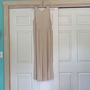 Loft cream wide leg jumpsuit - size Small